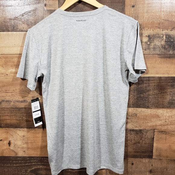 Adidas NWT large blue logo short sleeve shirt - Picture 4 of 7